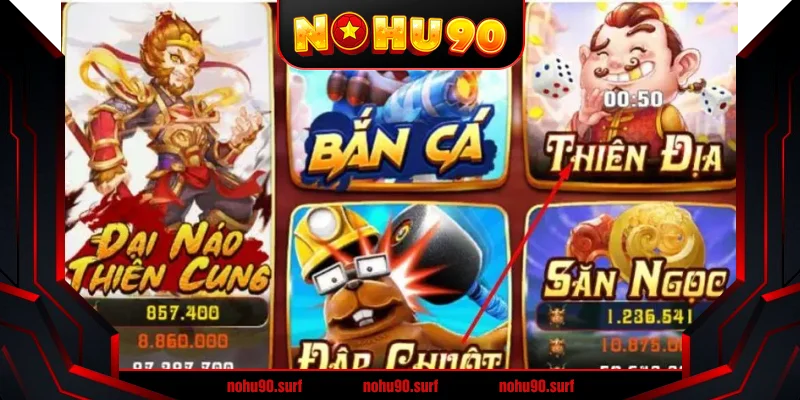 Trải Nghiệm Slot Game Nohu90 Đẳng Cấp